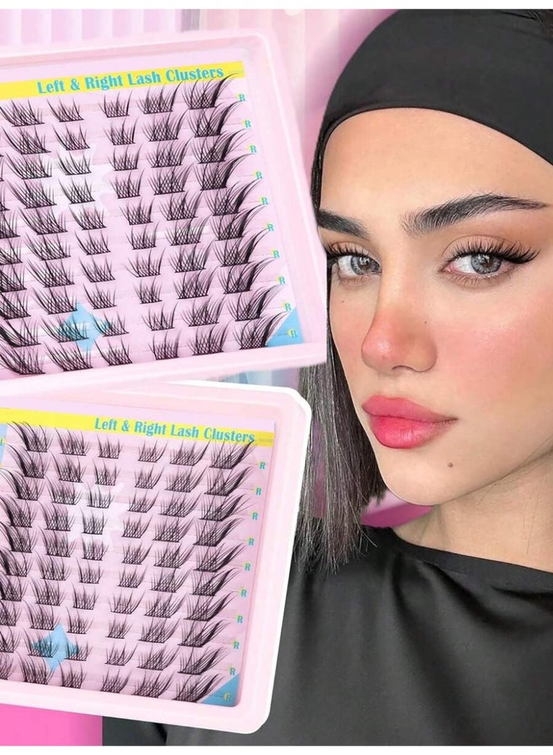 تماثل مثالي ونظرة احترافية! ✨ طقم الرموش العنقودية Left & Right - تصميم ذكي لتنسيق رموش العينين بكل سهولة" - Image 1